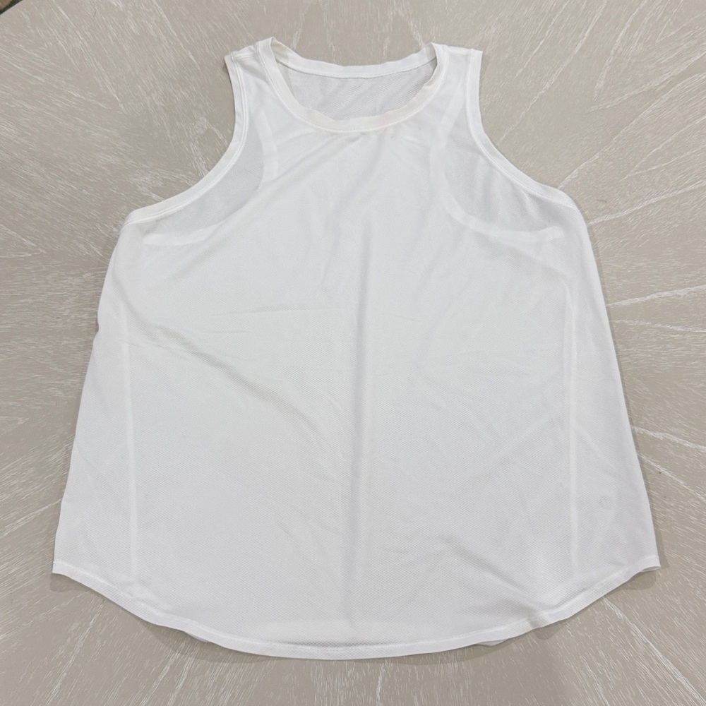 Lululemon Reflective White Tank Size 10